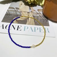 Simple Style Heart Shape Copper Beaded Pendant Necklace sku image 1