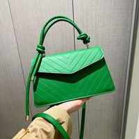 Women's Small All Seasons Pu Leather Solid Color Fashion Square Flip Cover Handbag main image 6