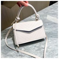 Women's Small All Seasons Pu Leather Solid Color Fashion Square Flip Cover Handbag sku image 2