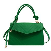 Women's Small All Seasons Pu Leather Solid Color Fashion Square Flip Cover Handbag main image 5