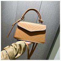 Women's Small All Seasons Pu Leather Solid Color Fashion Square Flip Cover Handbag sku image 5