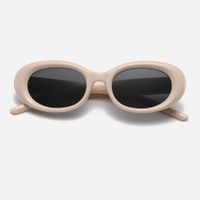 Fashion Punk Streetwear Ac Oval Frame Full Frame Women's Sunglasses sku image 1