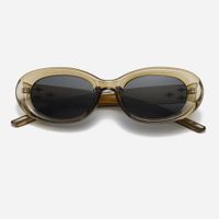 Fashion Punk Streetwear Ac Oval Frame Full Frame Women's Sunglasses sku image 3