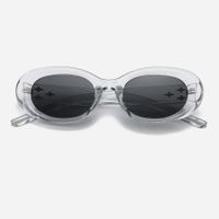 Fashion Punk Streetwear Ac Oval Frame Full Frame Women's Sunglasses sku image 2