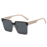 Elegant Basic Ac Square Half Frame Men's Sunglasses sku image 3