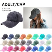 Unisex Retro Solid Color Curved Eaves Baseball Cap main image 2