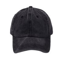 Unisex Retro Solid Color Curved Eaves Baseball Cap main image 5