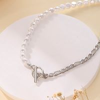 1 Piece Fashion Circle Alloy Pearl Women's Necklace main image 5