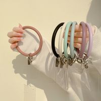 1 Piece Simple Style Solid Color Tpu Women's Keychain main image 1