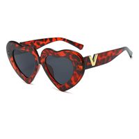 Fashion Multicolor Heart Shape Ac Cat Eye Full Frame Women's Sunglasses sku image 4