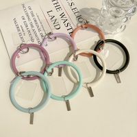 1 Piece Simple Style Solid Color Tpu Women's Keychain main image 2