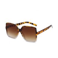 Retro Gradient Color Leopard Ac Square Full Frame Women's Sunglasses sku image 5