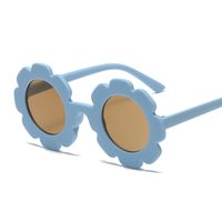 Cute Flower Pc Round Frame Full Frame Kids Sunglasses main image 4