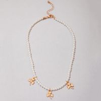 1 Piece Elegant Shamrock Imitation Pearl Alloy St. Patrick Women's Necklace main image 3