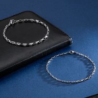 1 Piece Simple Style Geometric Titanium Steel Plating Bracelets main image 1