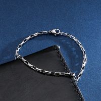 1 Piece Simple Style Geometric Titanium Steel Plating Bracelets main image 3
