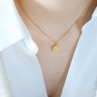 My Little Lucky Cape Love Wave Pattern Round Good Luck Clavicle Necklace Nihaojewelry Wholesale sku image 5