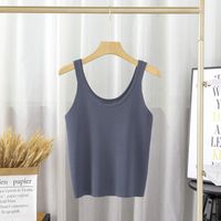 Women's Racerback Tank Tops Tank Tops Fashion Solid Color main image 2