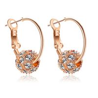 1 Pair Fashion Geometric Alloy Plating Artificial Gemstones Women's Earrings sku image 1
