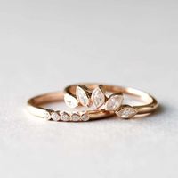 1 Piece Fashion Geometric Alloy Metal Artificial Gemstones Women's Rings sku image 1