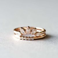 1 Piece Fashion Geometric Alloy Metal Artificial Gemstones Women's Rings main image 1