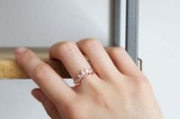 1 Piece Fashion Geometric Alloy Metal Artificial Gemstones Women's Rings main image 5