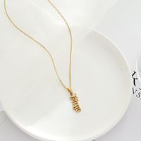 1 Piece Fashion Letter Stainless Steel Plating Pendant Necklace main image 4