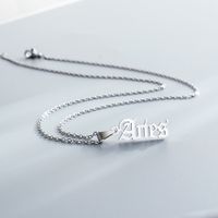 1 Piece Fashion Letter Stainless Steel Plating Pendant Necklace main image 5