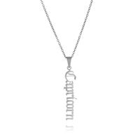 1 Piece Fashion Letter Stainless Steel Plating Pendant Necklace sku image 5