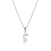 1 Piece Fashion Letter Stainless Steel Plating Pendant Necklace sku image 7