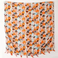 Women's Fashion Cat Cotton And Linen Silk Scarves main image 3