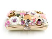 Polyester Flower Square Clutch Evening Bag main image 5