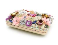 Polyester Flower Square Clutch Evening Bag main image 4