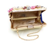 Polyester Flower Square Clutch Evening Bag main image 3