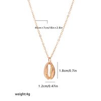1 Piece Vacation Shell Alloy Shell Plating Women's Necklace main image 3