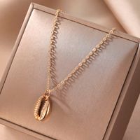 1 Piece Vacation Shell Alloy Shell Plating Women's Necklace main image 1