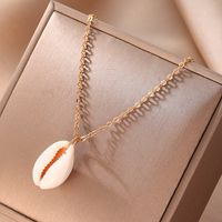 1 Piece Vacation Shell Alloy Shell Plating Women's Necklace main image 7