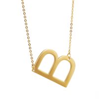1 Piece Fashion Letter Stainless Steel Plating Necklace main image 4