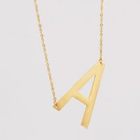 1 Piece Fashion Letter Stainless Steel Plating Necklace sku image 1