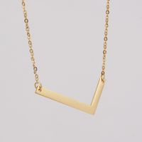 1 Piece Fashion Letter Stainless Steel Plating Necklace sku image 12