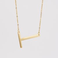1 Piece Fashion Letter Stainless Steel Plating Necklace sku image 20