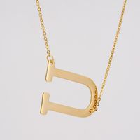 1 Piece Fashion Letter Stainless Steel Plating Necklace sku image 21