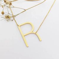 1 Piece Fashion Letter Stainless Steel Plating Necklace main image 1