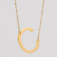 1 Piece Fashion Letter Stainless Steel Plating Necklace sku image 3