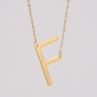 1 Piece Fashion Letter Stainless Steel Plating Necklace sku image 6