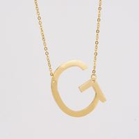 1 Piece Fashion Letter Stainless Steel Plating Necklace sku image 7