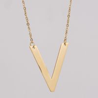 1 Piece Fashion Letter Stainless Steel Plating Necklace sku image 22