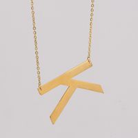 1 Piece Fashion Letter Stainless Steel Plating Necklace sku image 11