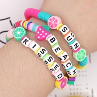 1 Pieza Estilo Simple Letra Arcilla Suave Unisexo Pulsera main image 6