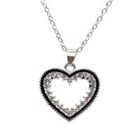 1 Piece Fashion Star Heart Shape Alloy Plating Inlay Rhinestones Unisex Pendant Necklace sku image 5